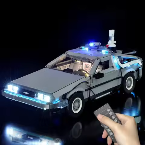 LED Lighting Kit Compatible with Lego 10300 Back to the Future Time Machine Racing Car Model (NOT In