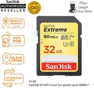 ❄○◈SanDisk 32GB 64GB 128GB 256GB Extreme UHS-I SDHC SHXC Memory Card( Lifetime Limited Warranty )