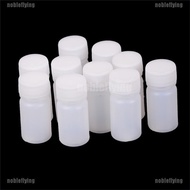 【COD•nobe】10X 10ml Plastic Reagent Bottles Medicine Sample Vials Liquid Holder