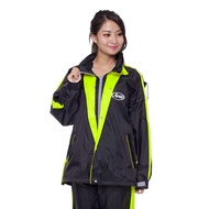 Arai K5 Black Fluorescent Yellow Two-Piece Raincoat 100% Taiwanese Fabric Mesh Lining Ultra-Lightwei