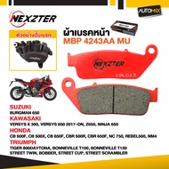ผ้าเบรคหน้า NEXZTER ของแท้ 4243AA MU สำหรับ KAWASAKI VERSYS X300VERSYS650Z650NINJA650 - SUZUKI BURGM