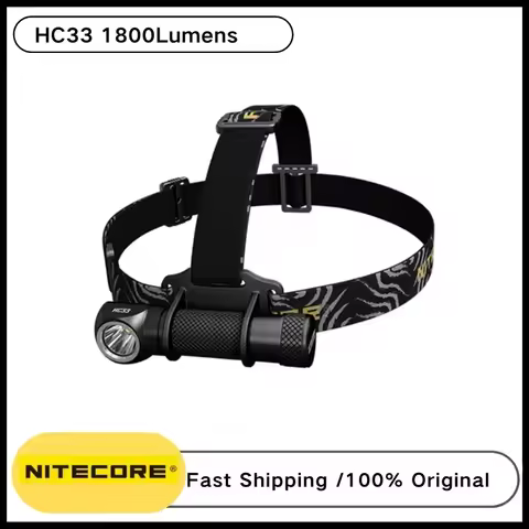 NITECORE HC33 Headlamp Multifunctional Headlight 1800Lumens CREE XHP35 HD LED Magnetic L-shaped Head