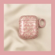 Korean Style Pink Striped Star Airpods4 Protective Case Wireless Bluetooth Apple pro Earphone Shell 