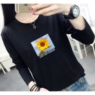 I2- Size M - 3XL Female Long Sleeved T-shirt ~ Baju Tshirt Lengan Panjang Perempuan Murah Korean Viral