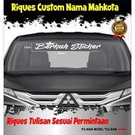 Custom Car Crown Name Stickers Custom Name Car Sticker/s Custom Name Car Sticker/s Glossy Waterproof