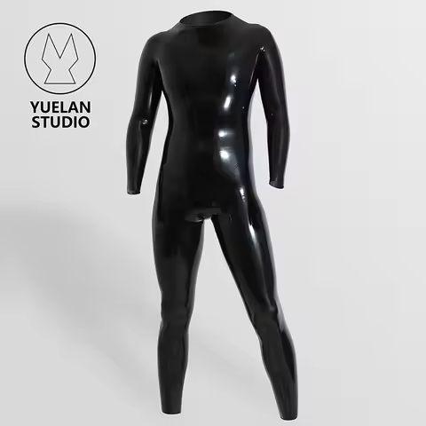 YUELAN STUDIO basic male latex catsuit latex clothes custom made to measurement high quality Perfect