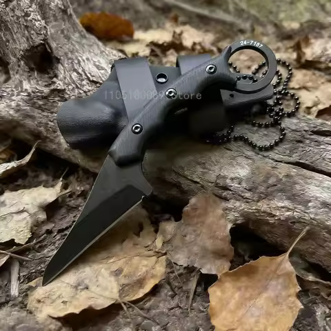NEW Karambit 8Cr13mov Blade Training Practice Integral steel + G10 handle Claw Knife Sharp hand Outd