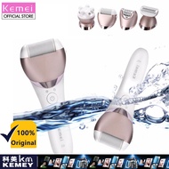 Kemei 5 In 1 Women Shaver Face Cleaner Epilalor Electric Face Brush Massager Woman Electric Shaver W