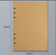 45 Tờ A5 A6 A7 Rời Lá Notebook Đổ Với Xoắn Ốc Chất Kết Dính Bên Trong Đường Trống Giấy Lưới Cho Thủ