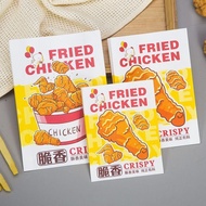 Takeaway Burger French Fries Korean Fried Chicken Bag Smiley Face Greaseproof Paper Bag Fried Food P