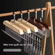 Solid Wood Hanger 8 Hook Hook Hanger Underwear Sling Storage Device Special Hanger