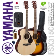 เซ็ตอัพฟรี - Authorized Dealer - Yamaha FSX315C กีตาร์โปร่งไฟฟ้า 40 นิ้ว ทรง Concert คอเว้า มีเครื่อ