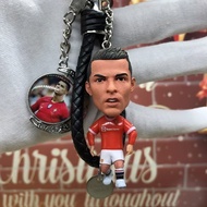 Cristiano Ronaldo Messi Mbappé Neymar Haaland Football Star Figurine Model Pendant Soccer Fans Keych