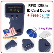 Access card copier duplicator ID 125khz RFID cloning handheld device + free copy cards and key chain