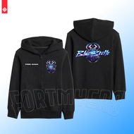 BLUEE BEETLE ICON CHILDREN'S HOODIE JACKET FREE NAME PRINTING