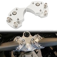Aluminum Motorcycle Handlebar Riser Spacers Silver For Yamaha FJR1300 FJR 1300 2001 2002 2003 2004 2