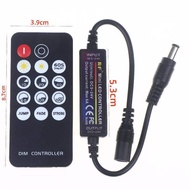 1Set Mini 2.4G RF Wireless LED Dimmer - 14Keys Remote Control DC5V/12V/24V 6A For 2835 5050 Single C