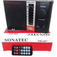 Radio Sonatec PRI-897 USB SD MP3 AM-FM Portable Radio (Code26)