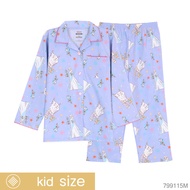 Josilins ชุดนอน เด็กหญิง ป้าย momoji ลิขสิทธิ์ ดิสนีย์ Disney Princess เจ้าหญิง ผ้าวูเว่น เสื้อแขนยา