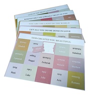 Plus Idea Bible Tab Index Labels Personalized Bible Index Stickers Large Print Bible Tabs Easy-to-use Sticky Index Labels for Bible Study Journaling Favorite