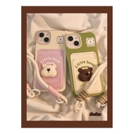 Fancy Bear Cartoon Casing Sansungs24 Ultra S24 Fe S24 Fe S21 Fe S24 Ultra Note20 Ultra S23 Pluss24 P