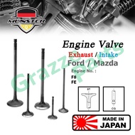 (4pc) Münster Engine Valve EX (36.0mm) / IN (44.0mm) Ford Mazda Telstar Capella 626 Bongo E2000 Luce