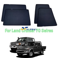 Xuming กระจกบังแดดรถยนต์แม่เหล็กสำหรับ Land Cruiser 70ชุดสำหรับโตโยต้า LC70 LC76 LC79 4อุปกรณ์เสริมก