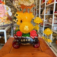 Standing Peony Pond 27cm High - Feng Shui Item to decorate the God of Wealth altar in stock, first c