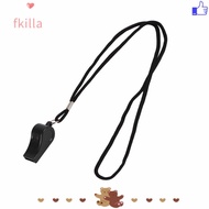 FKILLA Plastic Whistle, With Lanyard Black Sports Whistle, Whistle ABS  Whistle Sports Events