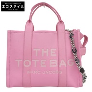 Marc Jacobs 中型鏈條手提包，皮革材質，女士，粉紅色 [二手]