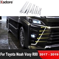 Front Fog Light Lamp Cover Trim For Toyota Voxy Noah R80 2017 2018 2019 Chrome Car Accessories