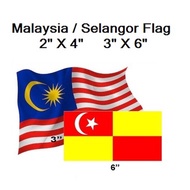 Malaysia Flag / Bendera Selangor 2 x 4 feet / kaki / 60cm x 120cm / 3 x 6 feet / kaki / 90cm x 180cm