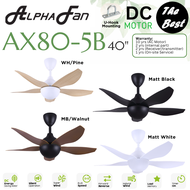 Alpha Fan AX80-5B AX80 56β 40β DC Motor Ceiling Fan with 8R+8F Speed Remote-Control Timer ON Natural