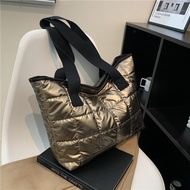 Puffy bag tote bag pillow puffy tote bag large zippered tote bag/ - LA40