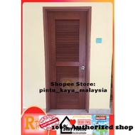 NYATOH WOOD--  RRFL-NYT SOLID TIMBER FULL LOUVERS DOOR | Pintu Kayu | Malaysia Door | Pintu murah | 