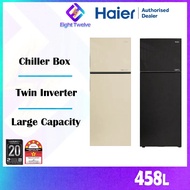 HAIER Twin Inverter Refrigerator 358L/418L/458L 2 Door Fridge | Peti Sejuk
