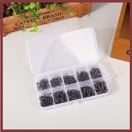 [DT] 100-500PCS Fishing Hooks Set High Carbon Steel Sharp Durable Barbed Fishhook Ro Fishing Equipme