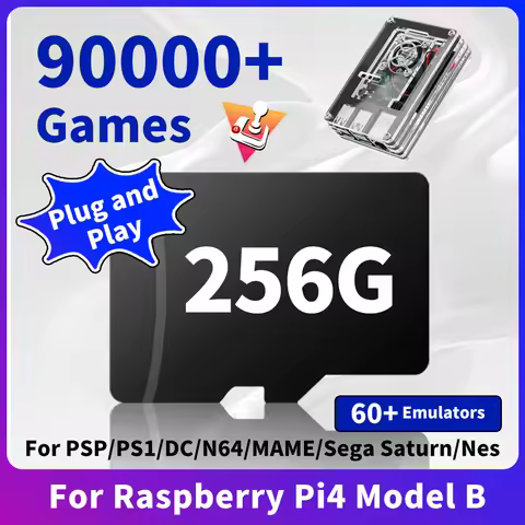 Batocera Linux 40 Game TF Card for Raspberry Pi4 Model B with 90000+Retro Games 60+ Emulators for PS