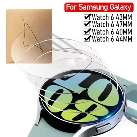 3PCS For Samsung Galaxy Watch 8 6 5 4 40/44mm Screen Protectors Watch6 5Pro Watch 4 Classic 42mm 46m