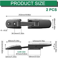 2 Pcs Hood Latch Kit 315-5502 315-5503, Heavy Duty Hood Latches, for Kenworth T170 T270 T300 T370 T4