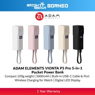 ADAM ELEMENTS VIONTA P5 Pro 5-in-1 Pocket Power Bank 5000mAh
