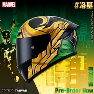 [Mimi Hat Hat] Free Waterproof Bag KYT TT-COURSE Loki Marvel Co-Branded Full-Face Helmet TTC