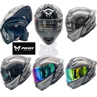 Helmet MHR GTZ Full Face Flip Up Double Visor FU935 Helmet FF935 M L XL Visor Smoke Racing Design Bl