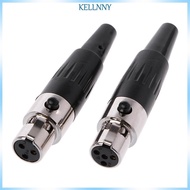 Kellnny Quality Mini 3PIN 4PIN Female plug Mini Microphone connector