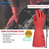 SAFETYWARE EV Pro Class 00 Electrical Rubber Insulating Gloves (MAX VOLT:500V)