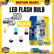 LED FLASH BULB T10 2835-5 LED BULB MOTOR EX5 Y15 LC LC135 Y16 ORIGINAL ESPADA