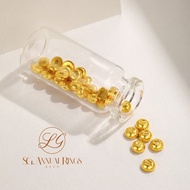 石光年轮（SHIGUANNIANLUN）金豆豆1g黄金足金AU9999真金豆子收藏储值送人节日礼物投资小金豆 黄色 金豆3g/3颗  带证签