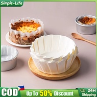 50Pcs Baking Paper Basque Cheesecake Oil Paper 4/6/8 Inches Nonstick Baking Pan Paper Cupcake Liner