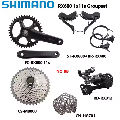 Shimano RX600 11Speed Road Group 1x11S RX600 Shifter BR RX400 Crankset 170MM 172.5MM 40T RD RX812 M8