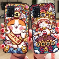 Back cover for oppo a74 / oppo a94 / oppo a95 lucky cat that brings fortune into the house